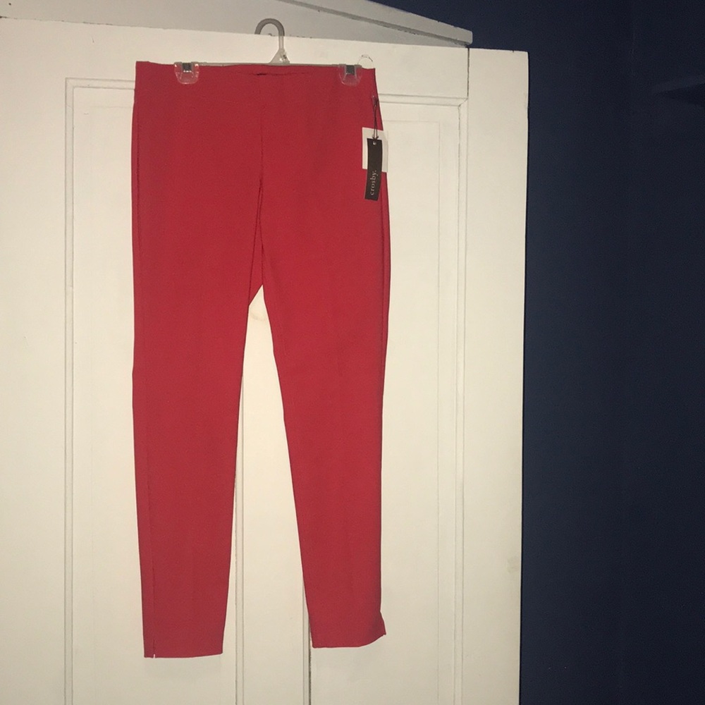 Red dress pants